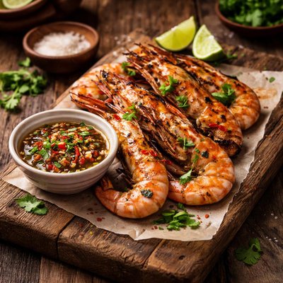 Image of King Prawns with Thai Dipping Sauce
