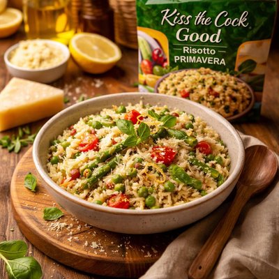 Image of Kiss the Cook Good Risotto Primavera