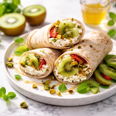 Image of Kiwi Cottage Cheese Wraps