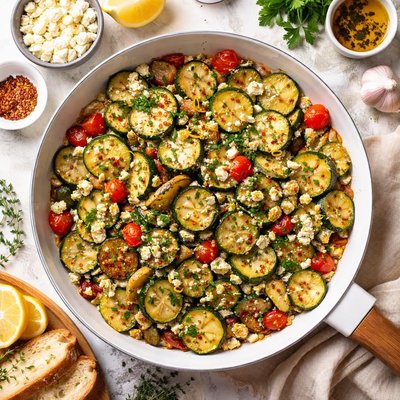 Image of Kolokithakia Me Feta Zucchini with Feta