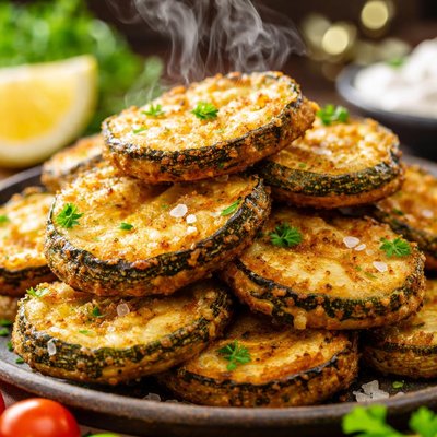 Image of Kolokythakia Tiganita Greek Battered Fried Zucchini Courgett