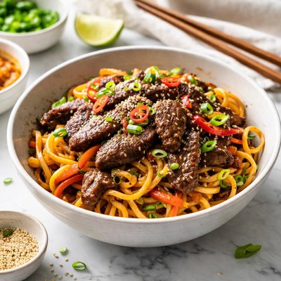Image of Korean Beef and Noodles