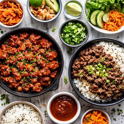 Image of Korean Chicken or Beef