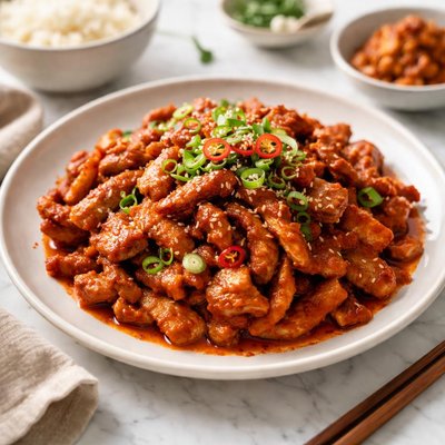 Image of Korean Stir Fried Pork with Red Pepper