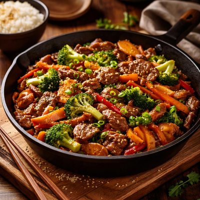 Image of Korean Vegetable Beef Stir Fry
