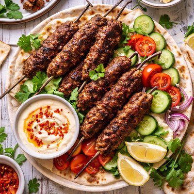 Image of Kosta Kebabs with Chilli Yogurt