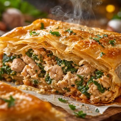 Image of Kotopita Chicken Phyllo Pie