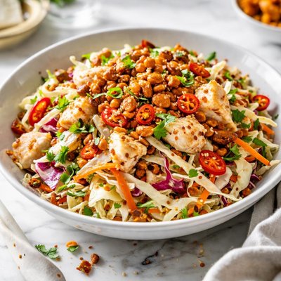 Image of Krabby Crab Coleslaw with Spicy Nuts