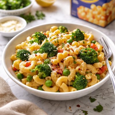 Image of Krafty Dinner Mac Cheese Veggies