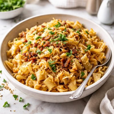 Image of Krautfleckerl Hungarian Cabbage and Noodles