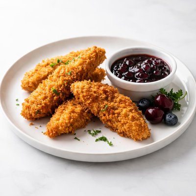 Image of Krispie Chicken Tenders W Berrycherry Bbq Sauce