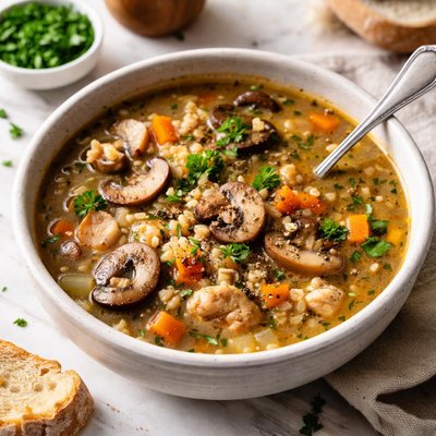 Image of Krupnik Polish Mushroom Barley Soup