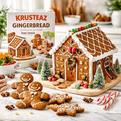 Image of Krusteaz Gingerbread Adaptation for Houses or Cookies with Stevi