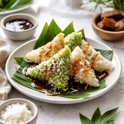 Image of Kue Lupis Indonesian Sweet Sticky Rice Dumplings