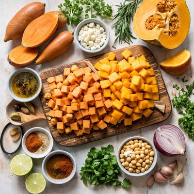 Image of Kumara and Pumpkin