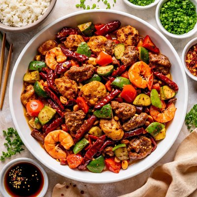 Image of Kung Pao Chicken Shrimp or Beef Panda Express Style