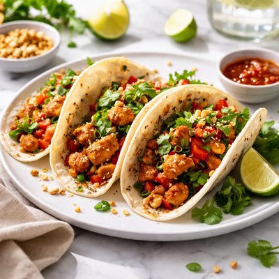 Image of Kung Pao Chicken Tacos