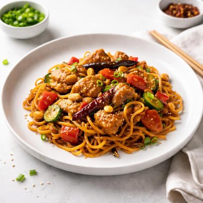 Image of Kung Pao Noodles and Chicken