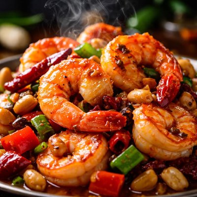 Image of Kung Pao Prawns Shrimp