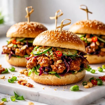 Image of Kung Pao Sliders Vegan