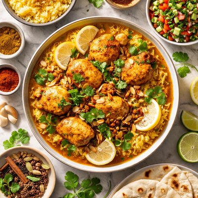 Image of Kuwaiti Curried Chicken Quwarmah Ala Dajaj