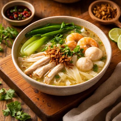 Image of Vegetarian Kway Teow Soup