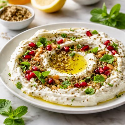 Image of Labneh Wa Za Atar Spiced Yogurt Cheese