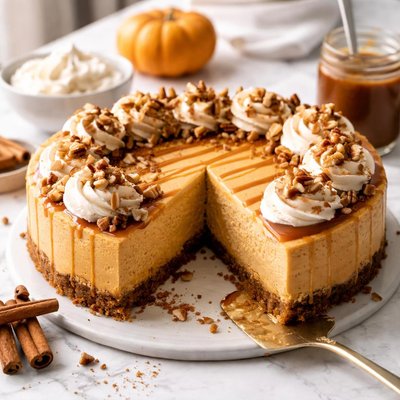 Image of Lactose Free Pumpkin Cheesecake Could Be Dairy Free