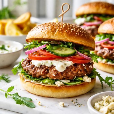 Image of Lamb and Feta Burgers
