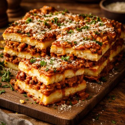 Image of Lamb and Polenta Lasagna