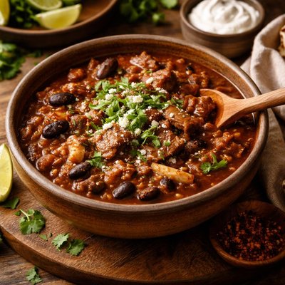 Image of Lamb Chili with Mushrooms Rick Bayless