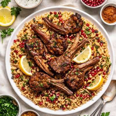 Image of Lamb Chops Middle Eastern Rice