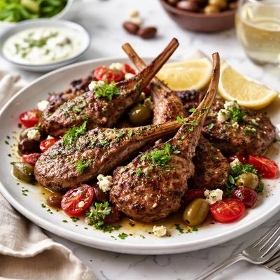Image of Lamb Cutlets Mediterranean Style
