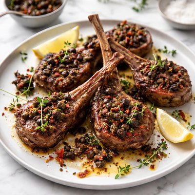 Image of Lamb Cutlets with Tapenade