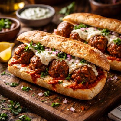 Image of Lamb Meatball Sandwiches