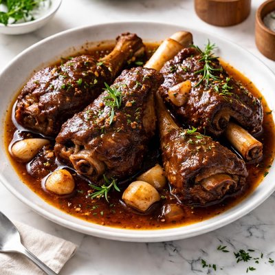 Image of Lamb Shanks with Garlic and Port Wine Pressure Cooker
