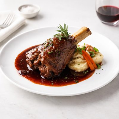 Image of Lamb Shanks with Wine Sauce