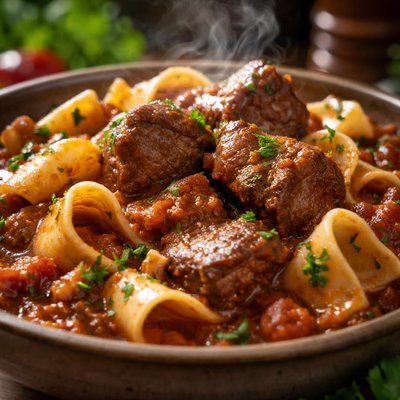 Image of Lamb Stew with Pasta