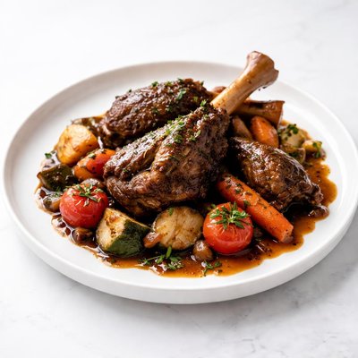Image of Lamb with Balsamic Glazed Vegetables Crock Pot