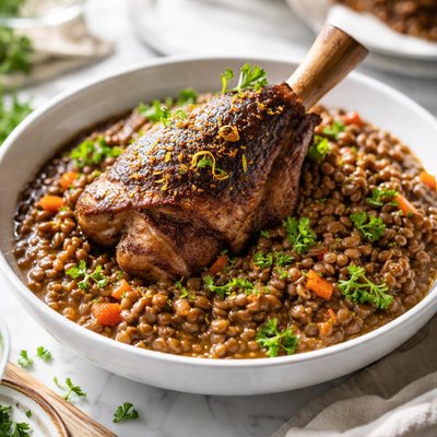 Image of Lamb with Lentils Crock Pot