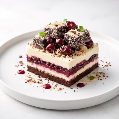 Image of Lamington and Cherry Ripe Trifle