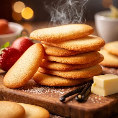 Image of Vegan Langue de Chat Biscuits