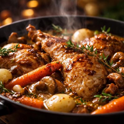Image of Lapin a La Cocotte French Rabbit Stew