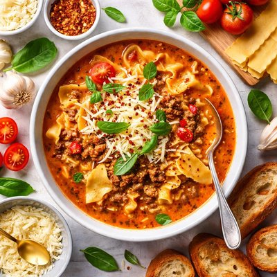 Image of Lasagna Cheese Soup