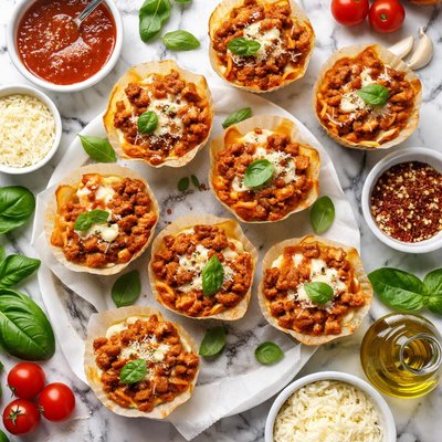Image of Lasagna Cupcakes