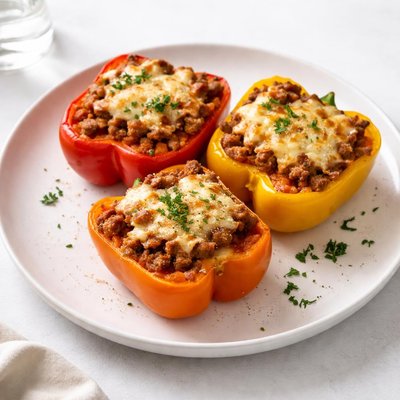 Image of Lasagna Stuffed Bell Peppers