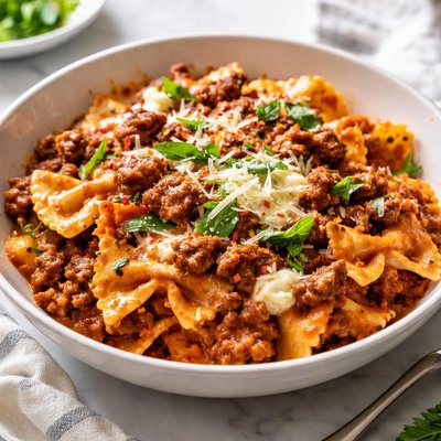 Image of Lasagna Style Bow Tie Pasta