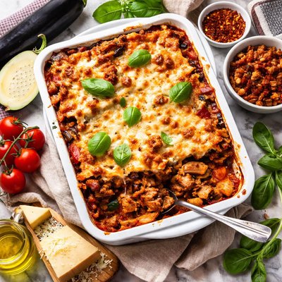 Image of Lasagna with Lamb Eggplant Aubergine