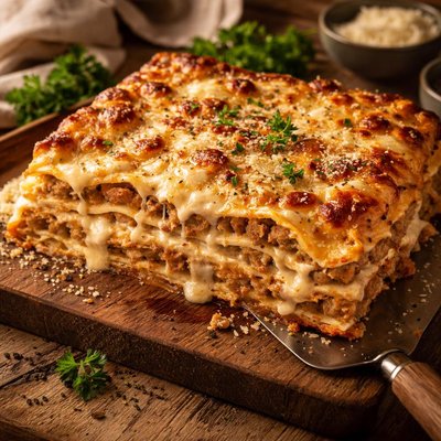 Image of Lasagne Lasagne Milanese with No Tomato Sauce