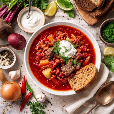 Image of Latvian Borscht Aka Ukrainian Borshch